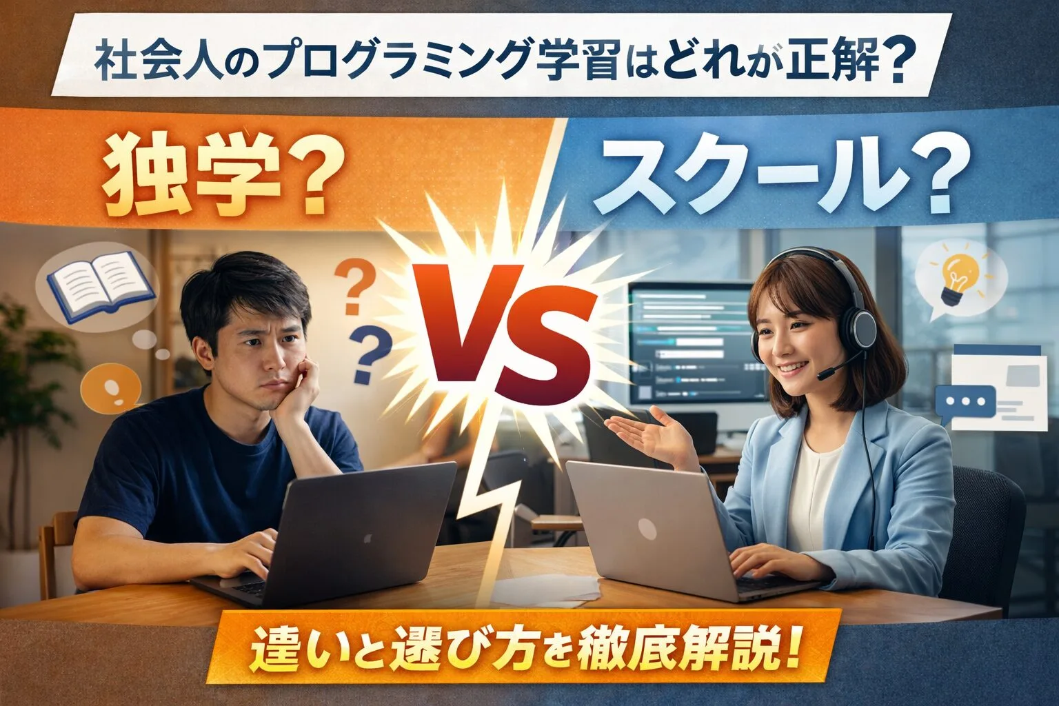 独学かスクールかの迷い